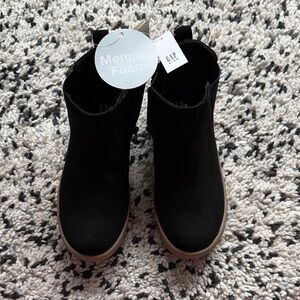 GAP Kids Black Boots with Memory Foam